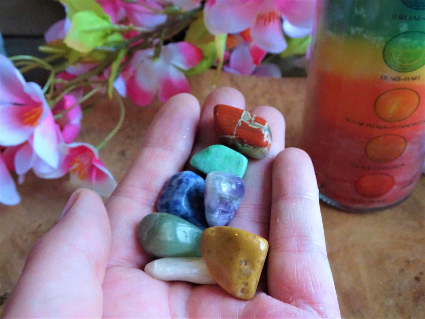 Chakra Kaars en Edelstenen Gift Set