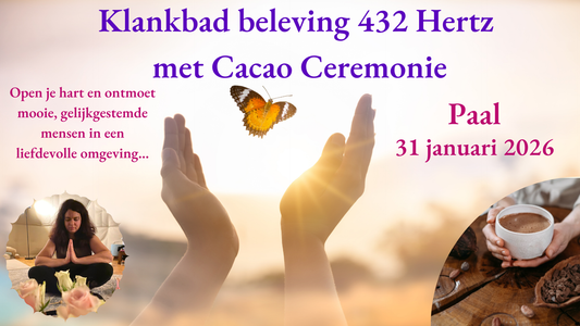 Deelname Klankbad beleving met Sacred Cacao Ceremonie